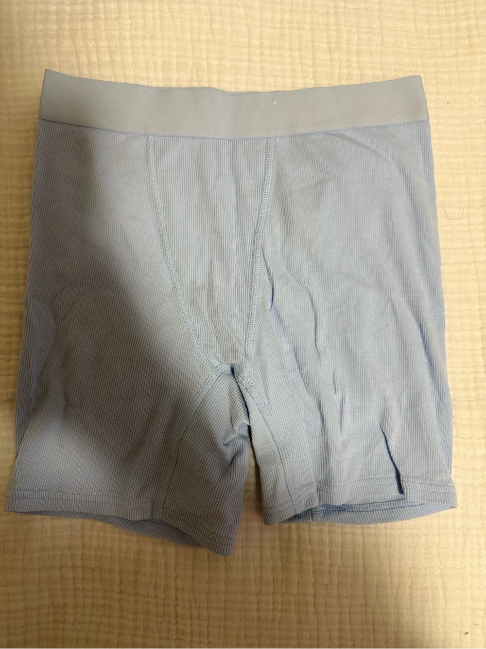 Auden Light Blue Ribbed Bralette & Boxer Set - Picture 2 of 6